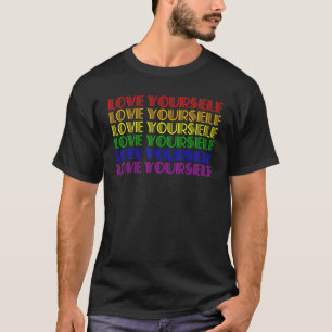 T-shirt Lgbt Pride Aimez-Vous Soutien Lesbien Gay Rainb