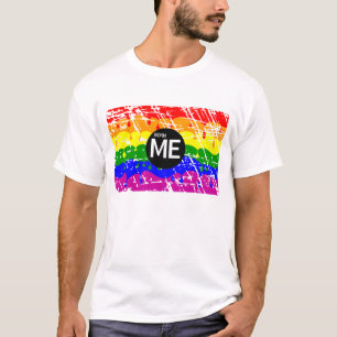 T-shirt LGBT Pride Drapeau Déchirant Peinture Born Me