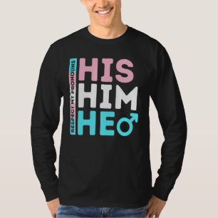 T-shirt Lgbt Pride Transgenre Son Il Respecte Mon Prono