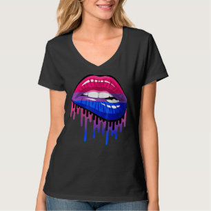 T-shirt Lgbt Rainbow Lips Bisexual Pride Lgbt Gay pride