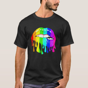 T-shirt LGBT Rainbow Shirps Pride gay homosexuel Lesbi