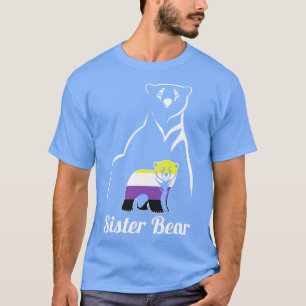 T-shirt LGBT Soeur non-binaire Ours Enby Fierté non binair
