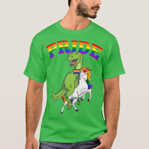T-shirt LGBT TRex Dinosaur Unicorn Gay pride Rainbow LGBTQ
