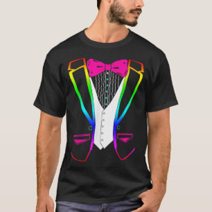 T-shirt LGBT Tuxedo Costume Party Tux