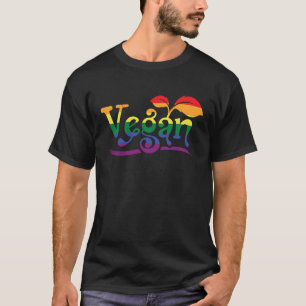 T-shirt LGBT Vegan Rainbow Fier Gay pride LGBT