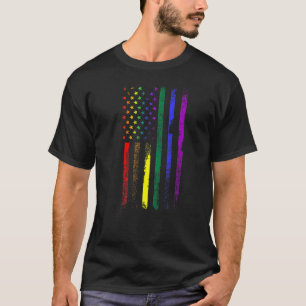 T-shirt LGBTQ American Flag