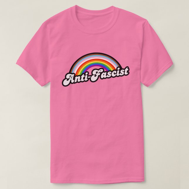 T-shirt LGBTQ+ Anti-fasciste (Design devant)