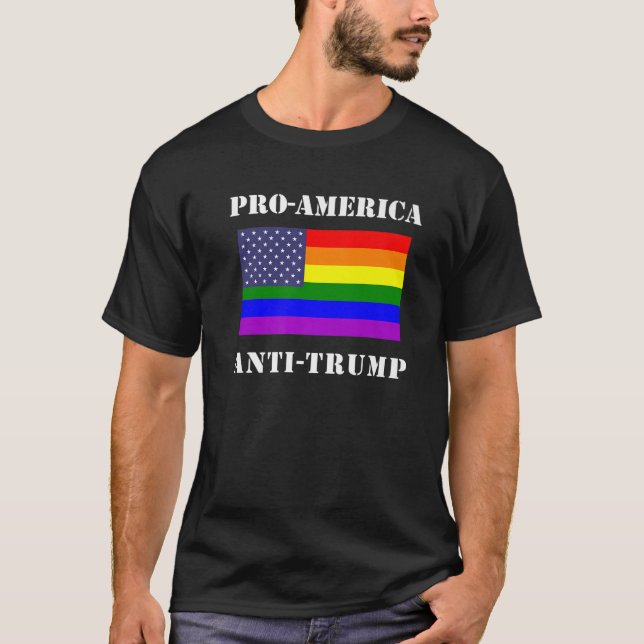 T-shirt LGBTQ Anti Trump (Devant)