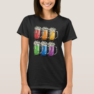 T-shirt Lgbtq Beer Mug Gay Pride Lgbt Rainbow Flag Proud A