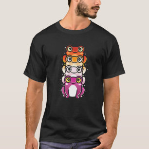 T-shirt LGBTQ Biologie Drapeau lesbien Capteur de grenouil
