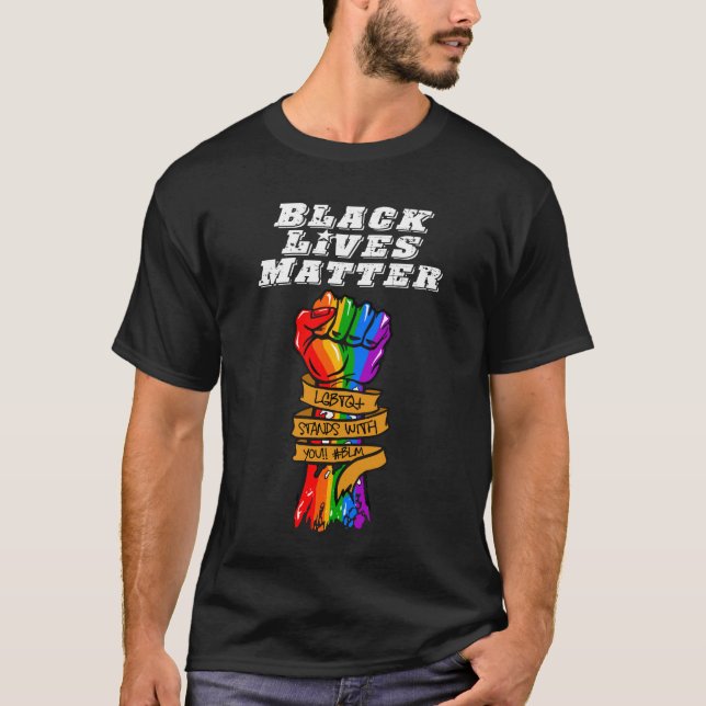 T-SHIRT LGBTQ BLM DARK (Devant)