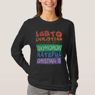 T-shirt LGBTQ Chrétien N'est Pas Un Oxymore Haineux