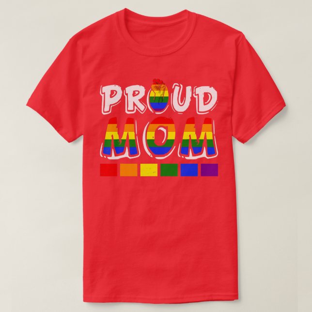 T-shirt LGBTQ Fier Maman gay Lesbienne LGBT Fist Moth arc- (Design devant)