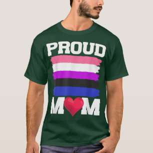T-shirt LGBTQ Fier Maman Genderfluide Fierté Mois Queer Eq