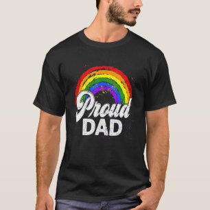 T-shirt LGBTQ Fier papa Gay pride LGBT Ally Rainbow Père