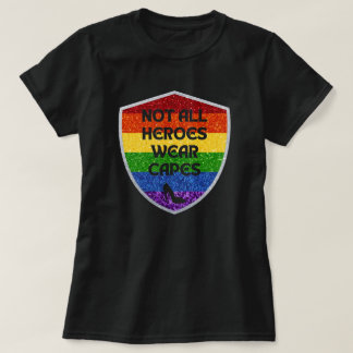 T-shirt LGBTQ+ Fierté pas tous les héros Parties scintilla