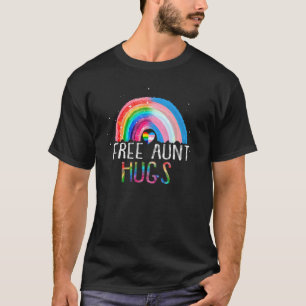 T-shirt Lgbtq Free Tante Hugs Gay pride Lgbt Ally Rainbow