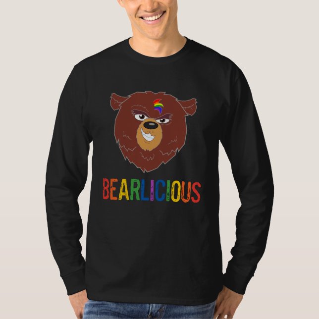 T-shirt LGBTQ Gay Pride Month Parade Festival Bearlicious  (Devant)