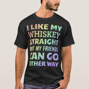 T-shirt LGBTQ Gay Queer Lesbian Pride Whiskey Droit Jo
