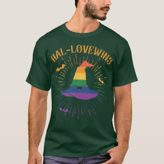 T-shirt LGBTQ Halloween Costume Arc-en-ciel L'amour gagne 