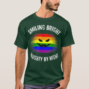 T-shirt LGBTQ Halloween gay Lesbienne Jack-o'-lantern Naug