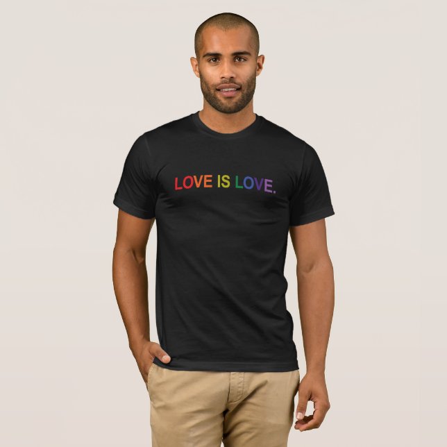 T-shirt #LGBTQ L'amour c'est l'amour (Devant entier)