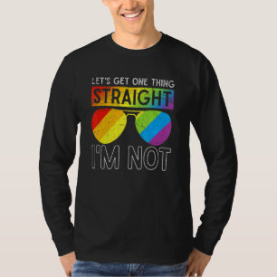 T-shirt Lgbtq Lunettes de soleil Gay pride Rainbow Flag Eq