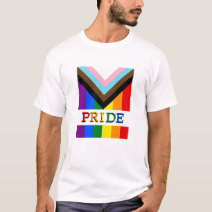 T-shirt LGBTQ & Pride - Rainbow Progress Mode drapeau