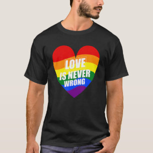 T-shirt Lgbtq Pride Transgenre Parade L'Amour N'Est Jamais