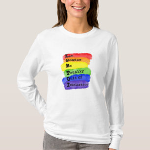 T-shirt LGBTQ - Que le genre soit exempt d'intolérance
