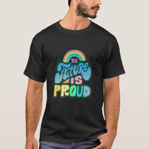 T-shirt Lgbtq+ Soutien L'Avenir Est Fière