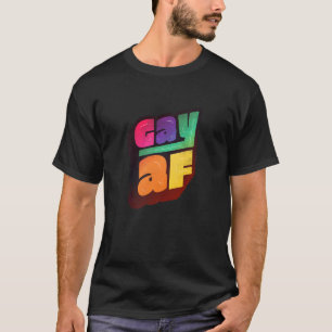 T-shirt Lgbtq+ Support Gay Af Halftone Edition 1