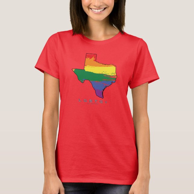 T-shirt LGBTQ+ Texas Fiers AF (Devant)