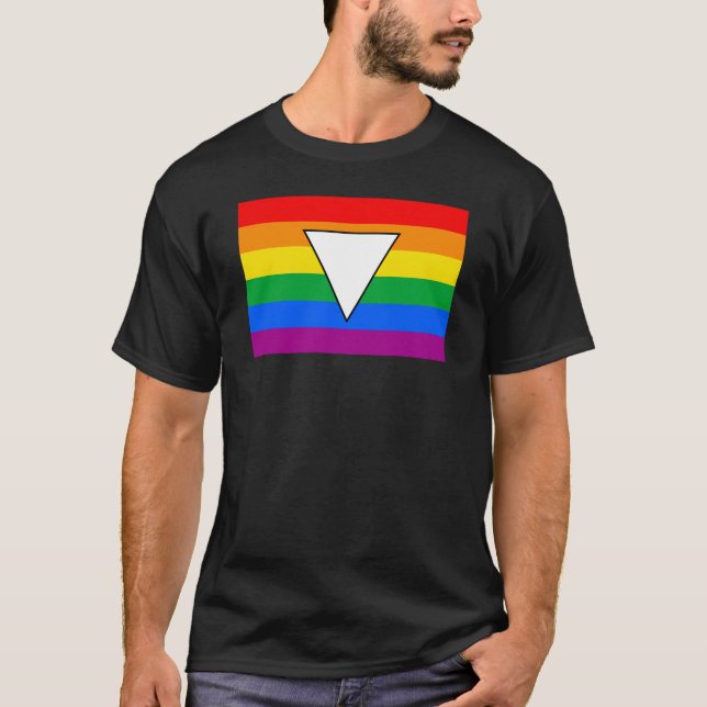 T-shirt LGBTQ+ Triangle et Rainbow Pride (Devant)