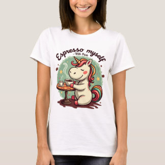 T-shirt LGBTQ unicorne Espresso Moi-même