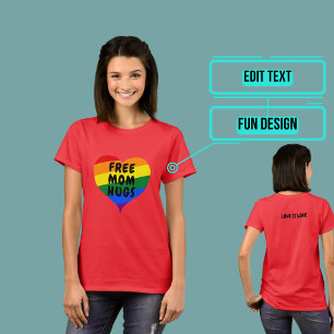 T-shirt LGBTQIA+ Ally Libérez Maman Hugues