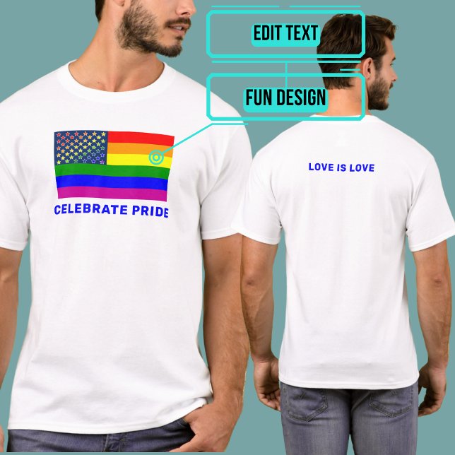 T-shirt LGBTQIA Pride USA (Please enjoy our design and see the others in the collection.)