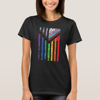 T-shirt Lgtbiaq+ Pride Usa Flag Pride Mois