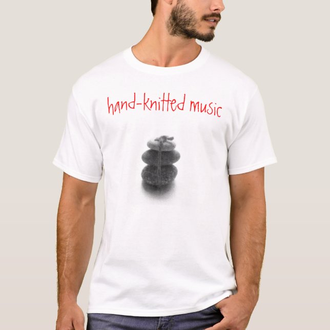T-shirt L'habillement avec le logo "a tricoté à la main (Devant)