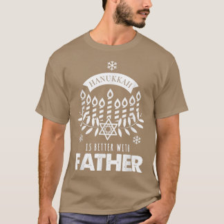 T-shirt L'Hanoukka masculine est mieux avec le père jumele
