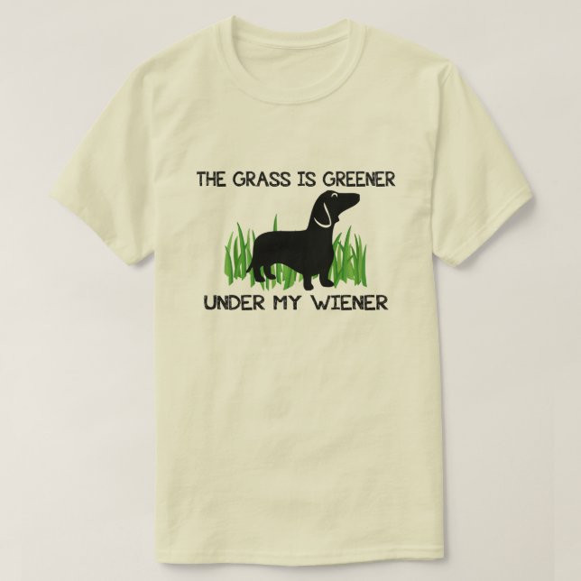 T-shirt L'herbe est plus verte sous mon évier (Design devant)