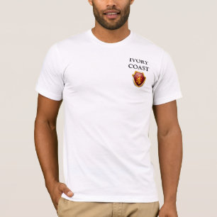 T-shirt L'héritage raye la préparation de la CÔTE D'IVOIRE