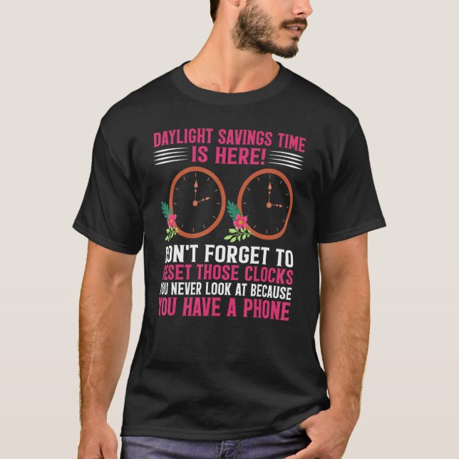 T-shirt L'heure d'été est ici amusante lumière d'été Savin (Devant)