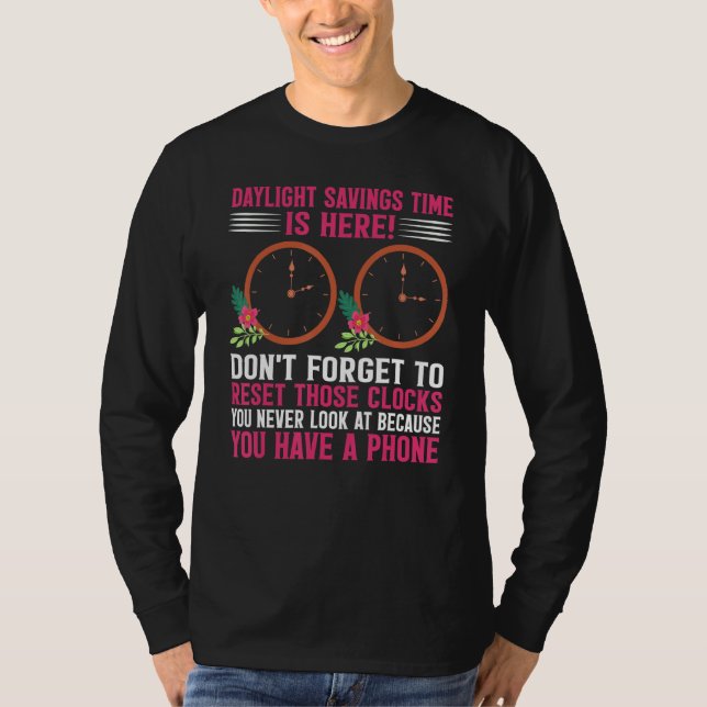 T-shirt L'heure d'été est ici amusante lumière d'été Savin (Devant)