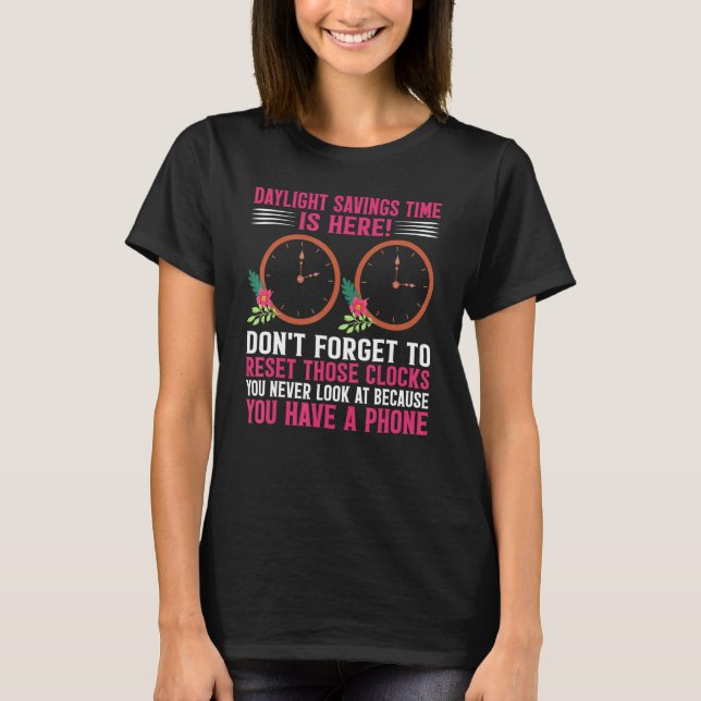 T-shirt L'heure d'été est ici amusante lumière d'été Savin (Devant)