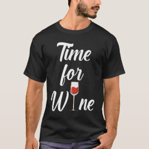 T-shirt L'heure du vin dire vin rouge Vin & Vin Verre ID