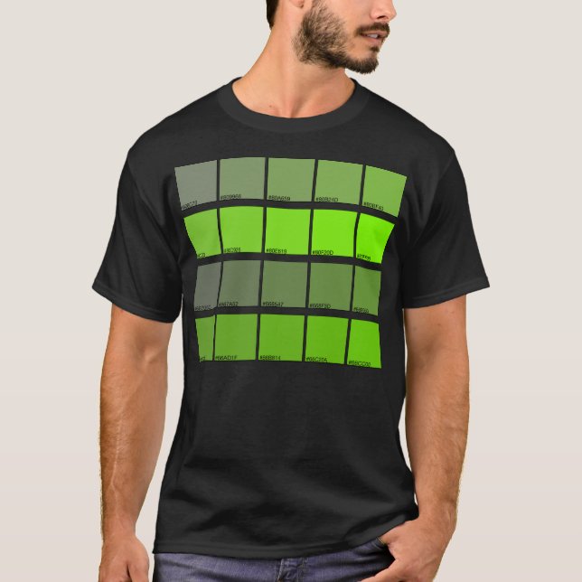 T-shirt L'hexadécimal colore Hue 281-300 (Devant)