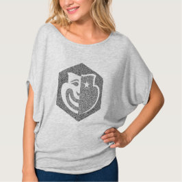 T-shirt L'hexagone a gravé à l'eau-forte le dessus de logo