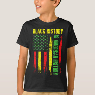 T-shirt L'histoire des Noirs est l'histoire américaine Mél