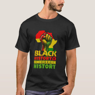 T-shirt L'histoire des Noirs est l'histoire américaine Poi